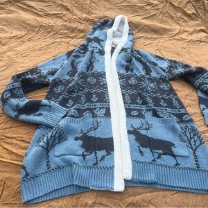 Disney Her Universe Frozen 2 Olaf Sven Faux Shearling Lined Cardigan Size XL